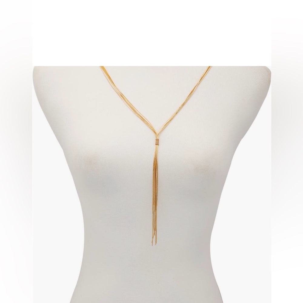 Vince Camuto Gold Lariat Necklace